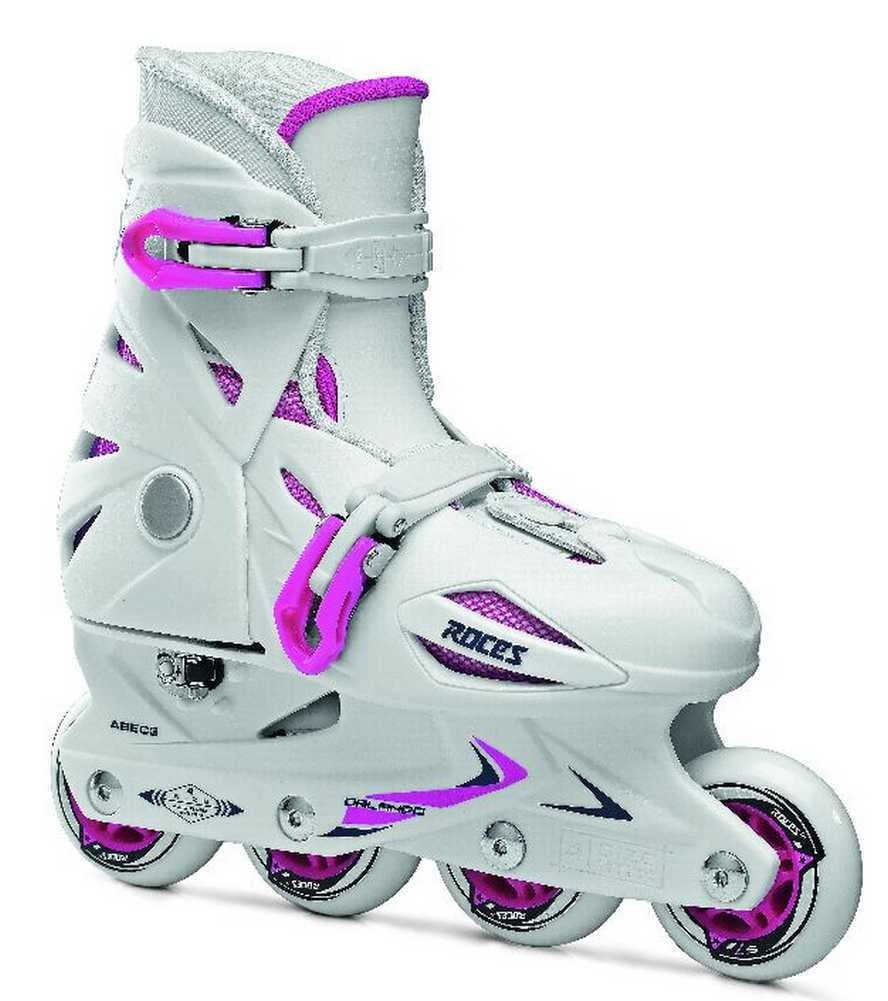 Roces Kid's Orlando Fitness Inline Skates Blades 400687 (White/Pink 9j-12j)