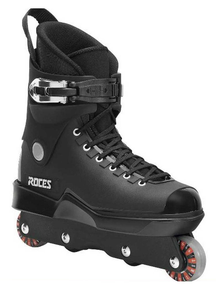 Patins à Roulettes Roces Aggressive M12 - Taille UK 6 - Occasion - Italie - Noir