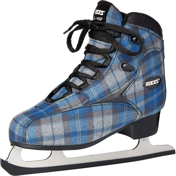 Roces Women's Logger Ice Skates Superior Italian Navy/Gray Plaid 450647 00001