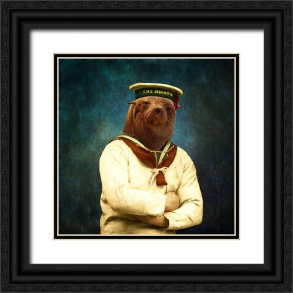 Roch, Martine 15x15 Black Ornate Wood Framed with Double Matting Museum Art Print Titled - The Bad Boy