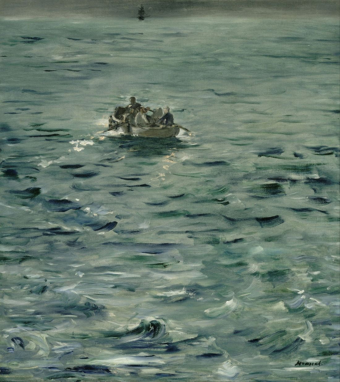 Rocheforts Escape Canvas Art - Edouard Manet (18 x 24)