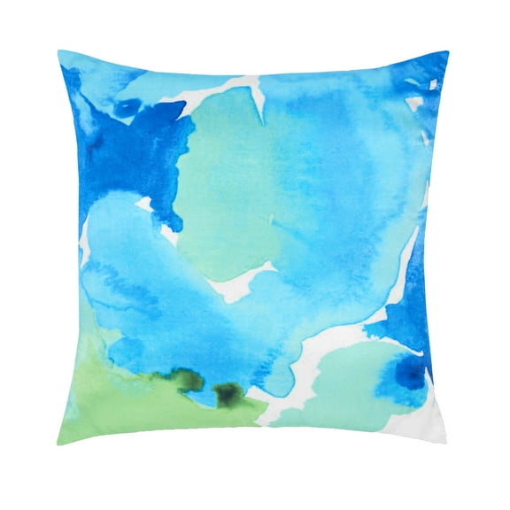 Rochelle Porter Caribbean Decorative Square Pillow, Throw, Multi,Viscose, Cotton, Polyfill, 20"x 20", 1 Count