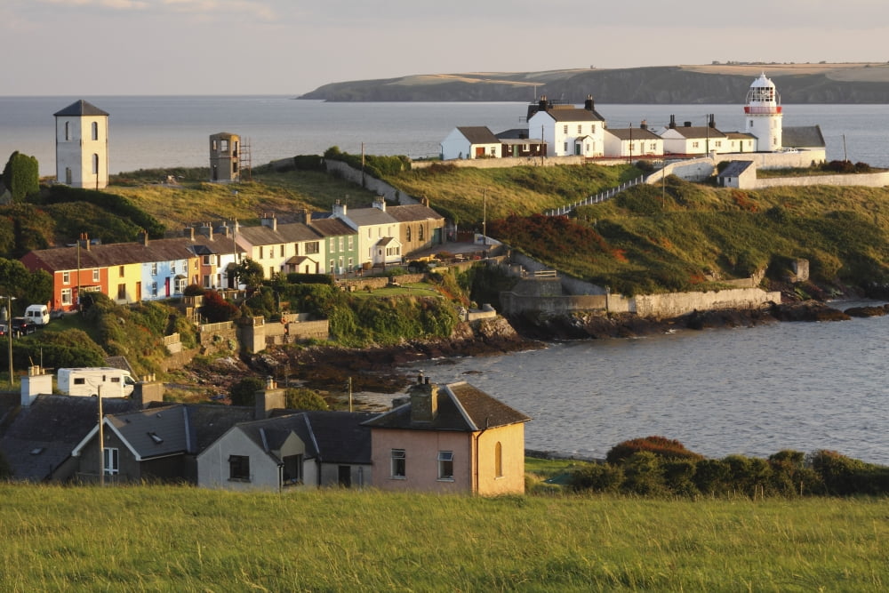 Roches Point Lighthouse In Cork Harbour In Munster Region County Cork Ireland Canvas Art - Trish Punch Design Pics (38 x 24)