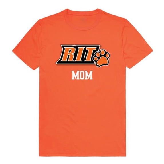 Rochester Institute of Technology College Mom T-Shirt, Orange - Extra Large