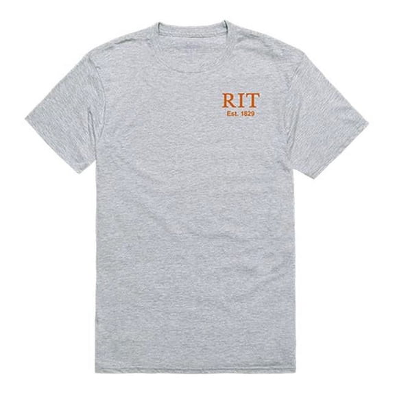 Rochester Institute of Technology Men Practice T-Shirt, Heather Grey - Small