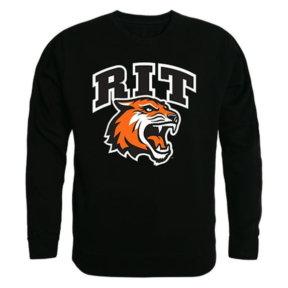 Rochester Institute of Technology NCAA College Crewneck Sweatshirt - Black, Medium