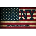 thumbnail image 1 of Rochester NY New York Monroe County Vintage US Flag Decal Bumper Sticker 3M Vinyl 3" x 5", 1 of 3