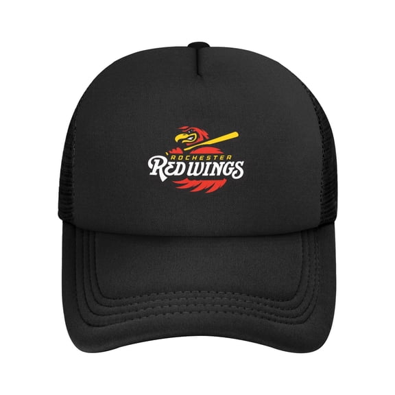 Rochester Red Wings Solid Color Lightweight Adult Mesh Baseball Cap