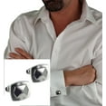thumbnail image 1 of Rochet Cufflinks Stainless Steel Geometric Industrial Hexagon, 1 of 4