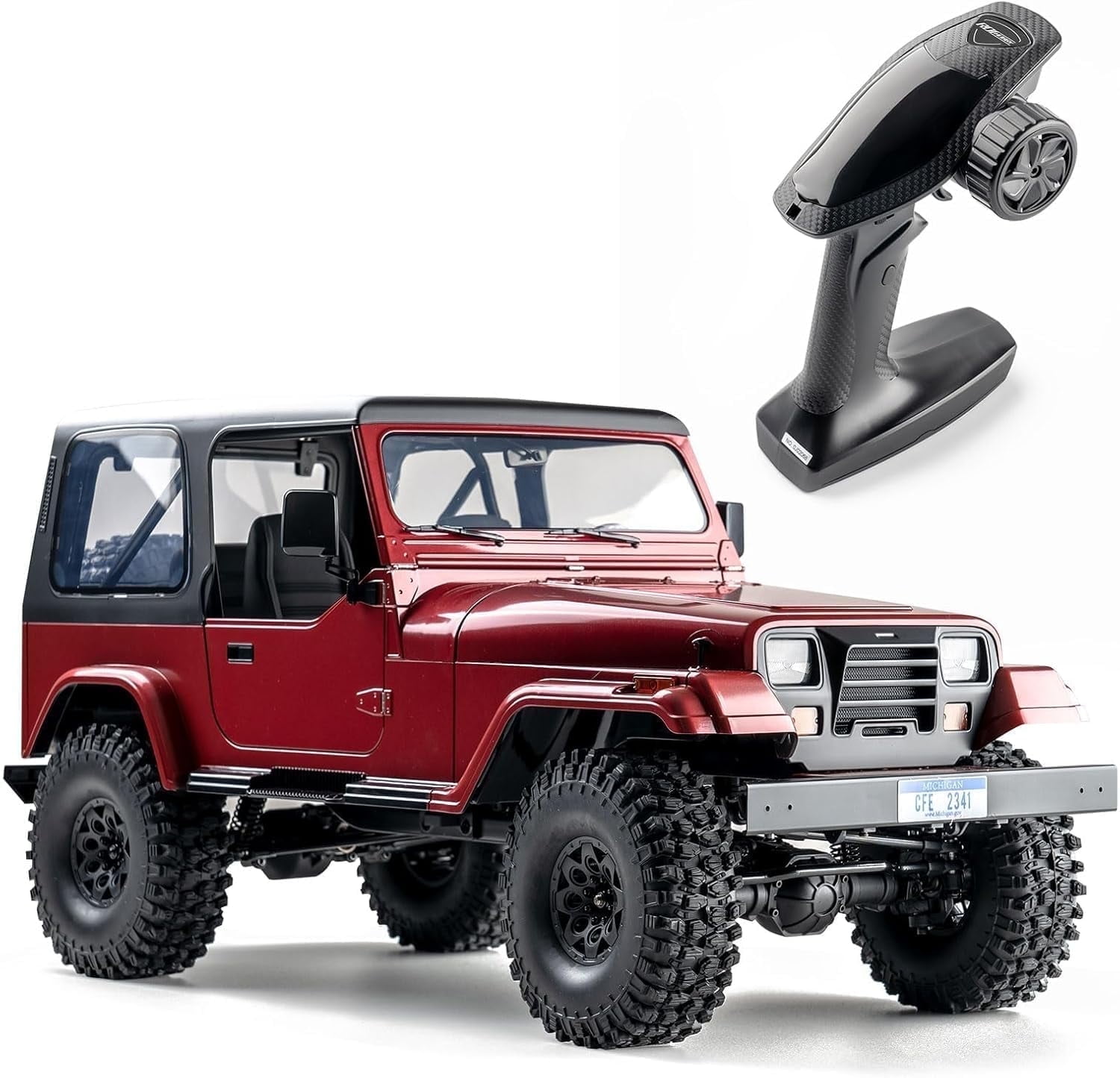 Rochobby Mashigan 1/10 RC Crawler, RC Rock Crawler Removable Details 15km/h, Remote Control Cars with Full Car Ball Bearing for Adults Need to Complete with Battery