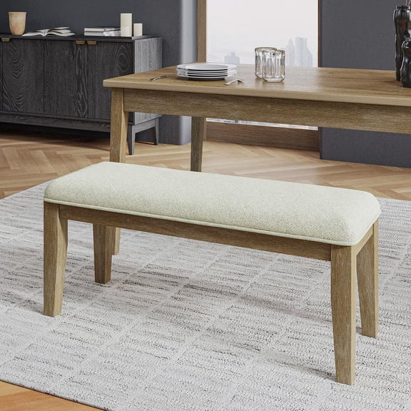 Rocio Natural Rustic Farmhouse Design Solid Wood Dining Bench