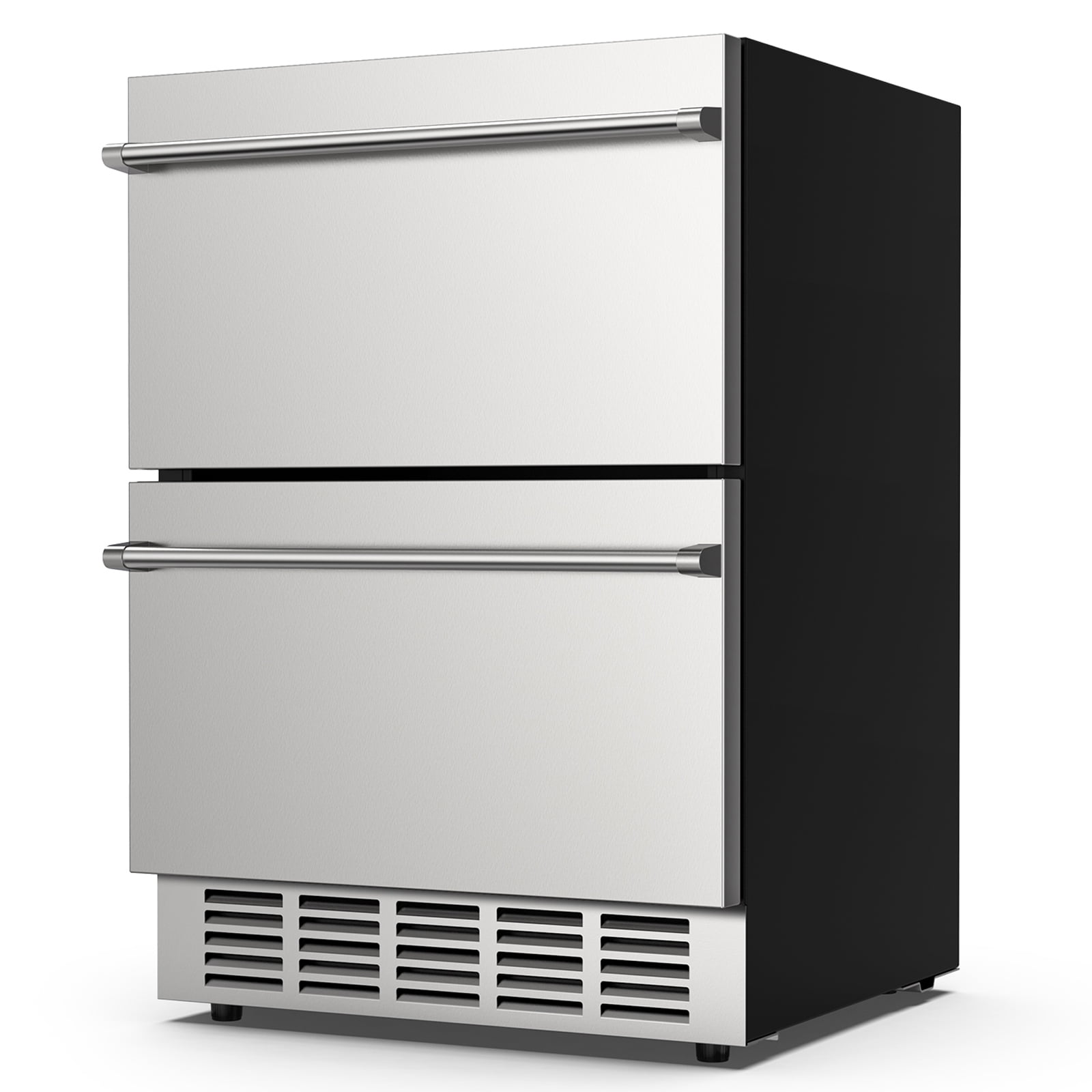 Rocita 24" Under Counter Refrigerator, Indoor and Outdoor Double Drawer