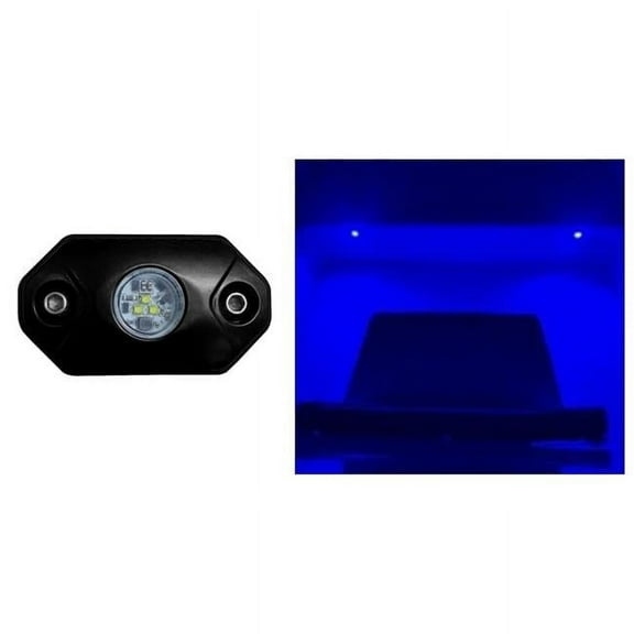 Rock Accent Light - Black Housing, Blue