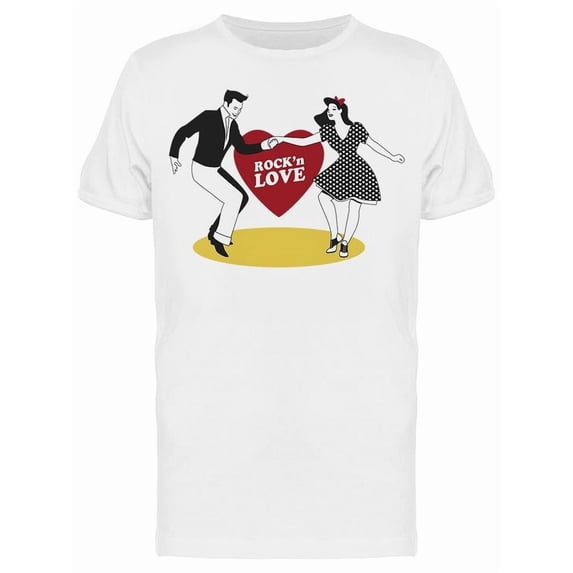 Rock And Love Couple Dancing Tee Men's -Image by Shutterstock