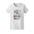 thumbnail image 1 of Rock And Roll Flower Child T-Shirt Women -Image by Shutterstock, Female Medium, 1 of 4