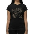 thumbnail image 1 of Rock And Roll Guitar Graphic Tee T-shirt Women's, 1 of 3