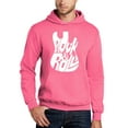 thumbnail image 1 of Rock And Roll Guitar - Men's Word Art Hooded Sweatshirt, 1 of 2