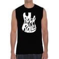 thumbnail image 1 of Rock And Roll Guitar - Men's Word Art Sleeveless T-Shirt, 1 of 2