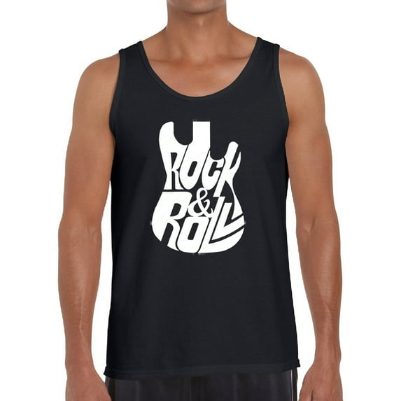 Rock And Roll Guitar - Men's Word Art Tank Top