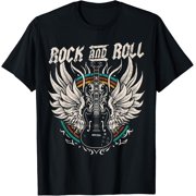 Rock And Roll Guitar Vintage Rock Music T-Shirt BLACK Unisex S-5XL Hot Trending Shirt, Vintage Birthday Gift