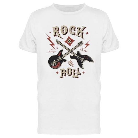 Rock And Roll Guitars T-Shirt Men -Image by Shutterstock, Male x-Large