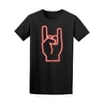 thumbnail image 1 of Rock And Roll Hand Sign In Sharp Style T-Shirt Men -Image by Shutterstock, Male Large, 1 of 2