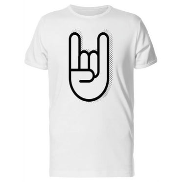 Rock And Roll Hand Sign T-Shirt Men -Image by Shutterstock, Male Large
