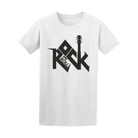 Rock And Roll Music Guitar T-Shirt Men -Image by Shutterstock, Male x-Large