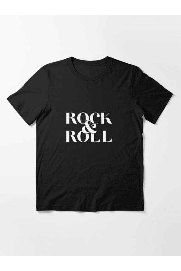 Rock And Roll Slogan Essential Music Vibe Retro Quote Graphic Unisex T-Shirt up to Size 5XL