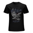 thumbnail image 1 of Rock And Roll Tour Live Post Men’s Graphic T-shirt Vintage Short Sleeve Sport Tee Black S, 1 of 5