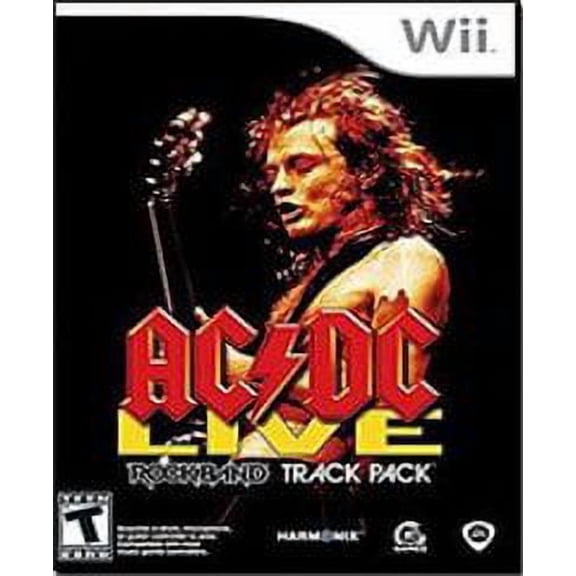 Pre-Owned Rock Band AC/DC Track Pack Physical Music Game for Nintendo Wii, 1 Player, Teen