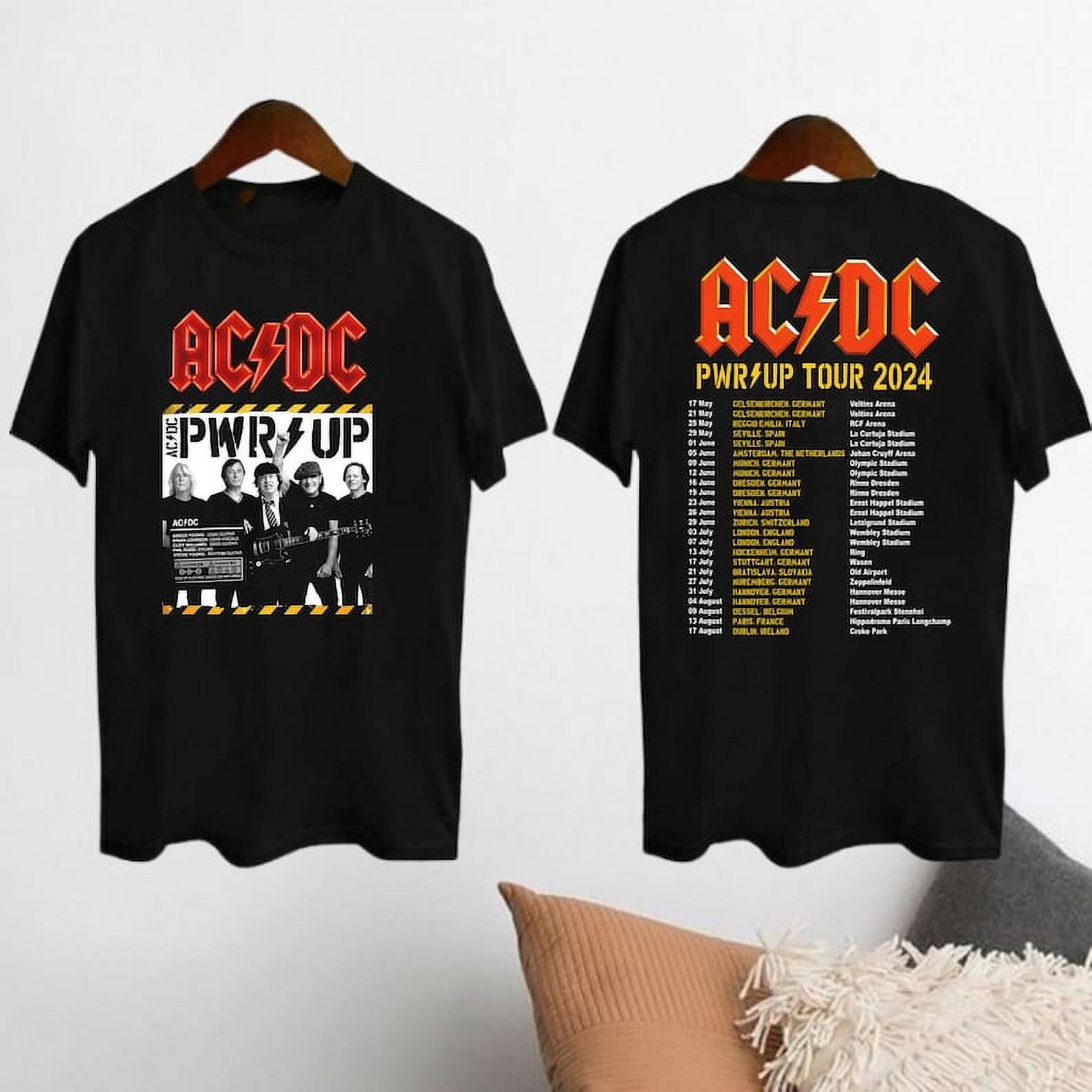 Rock Band ACDC Tour 2024 Shirt, ACDC Pwr Up World Tour 2024 Shirt, ACDC