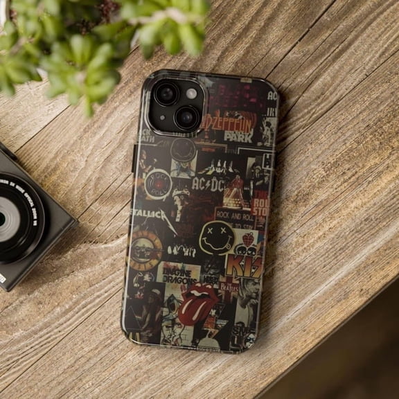 Rock Band Collage H053 Slim Protective Case for iPhone 17 16 15 14 13 12 11 Pro Max