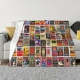 thumbnail image 1 of Rock Band Collage Throw Blanket 80"X60" Soft Flannel Lightweight Plush Air Conditioner Quilt Suitable For Sofa,Living Room,Bedroom,Double Bed, 1 of 4