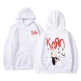 thumbnail image 1 of Rock Band Korn Graphic Hoodie Men Women Casual Fashion Hoodies Retro Pullover Male Vintage Gothic Sweatshirts Clothes Suitable Teen Outdoor Sweatshirts Hoodies, 1 of 5
