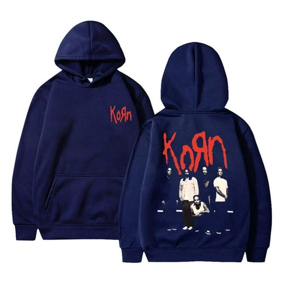 Rock Band Korn Graphic Hoodie Men Women Casual Fashion Hoodies Retro Pullover Male Vintage Gothic Sweatshirts Clothes Suitable Teen Outdoor Sweatshirts Hoodies