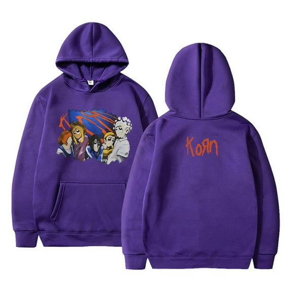 Rock Band Korn Print Hoodies Men Harajuku Sweatshirt Unisex Streetwear Men Vintage Hip Hop Hoodies