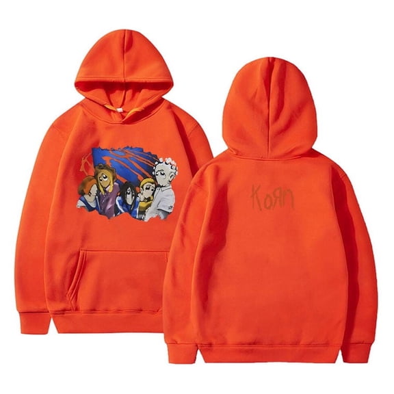 Rock Band Korn Print Hoodies Men Harajuku Sweatshirt Unisex Streetwear Men Vintage Hip Hop Hoodies