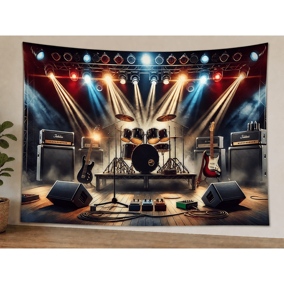 Rock Band Stage Backdrop