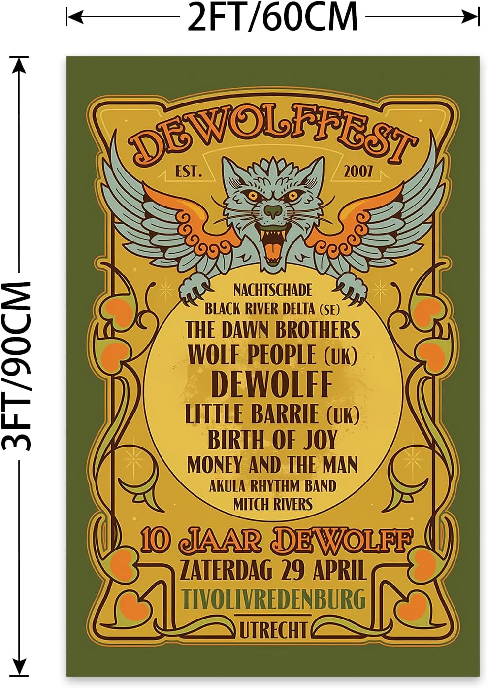 Rock Band Tapestry 2X3 Ft Music Singer Tapestries Album Cover Poster