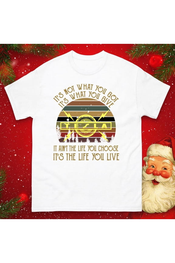 Rock Band Tesla Retro Music Fan Concert Tour Graphic T-Shirt, up to size 5XL