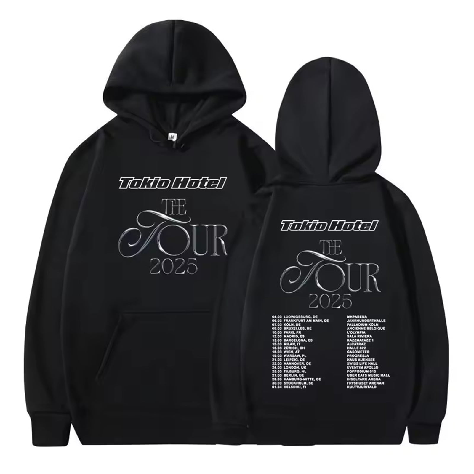 Rock Band Tokio Hotel The Tour 2025 Graphic Hoodie Unisex
