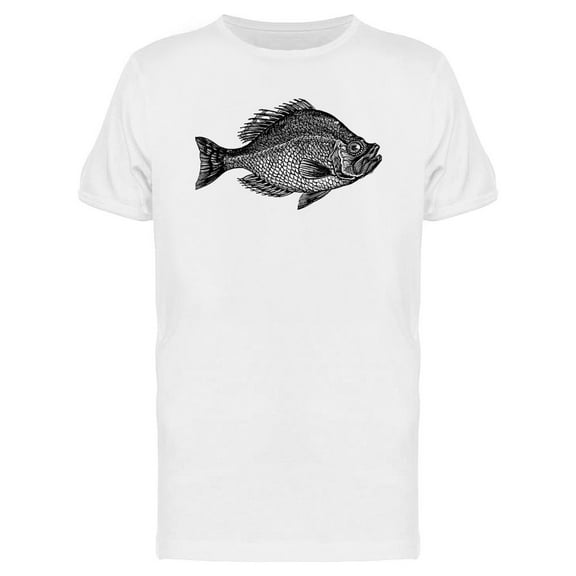 Rock Bass Fish T-Shirt Men -Image by Shutterstock, Male Large