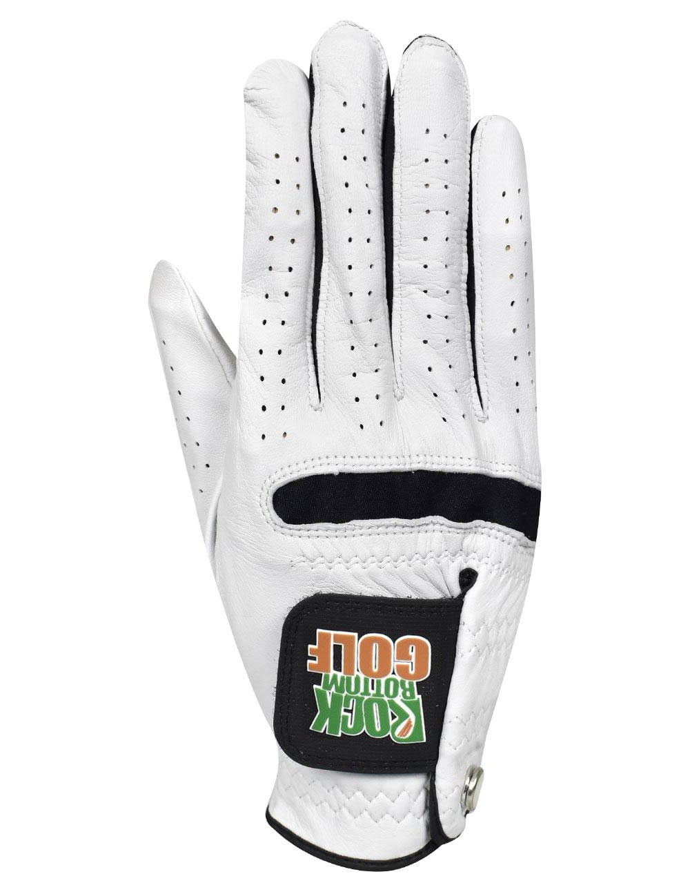 Rock Bottom Golf MRH Cabretta Leather Glove (5-Pack) White/Black Small