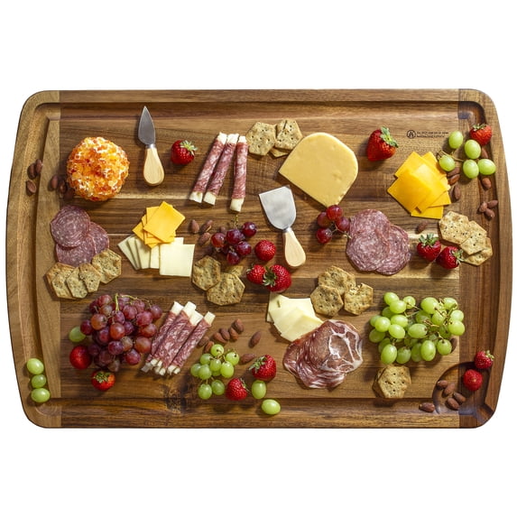 Rock & Branch 30" x 20" Acacia Wood Extra Large Cutting Board