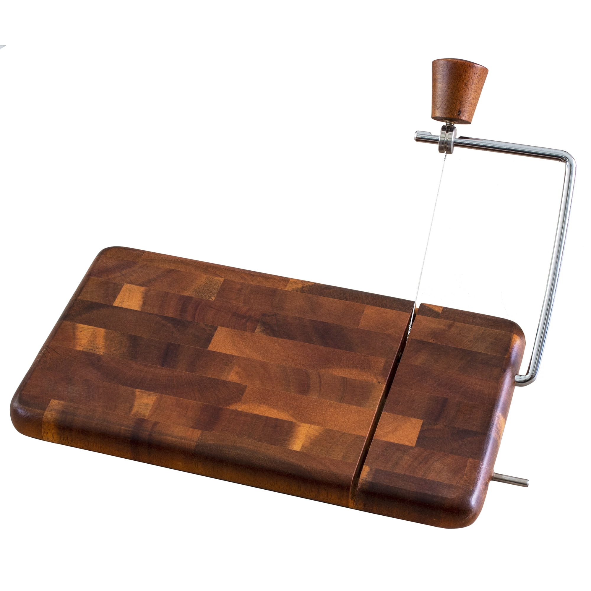 Acacia Wood Rectangular Serving Board with Cheese Slicer