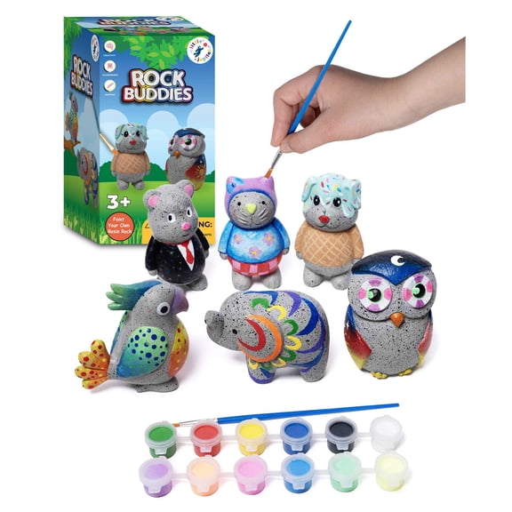 Rock Buddies - DIY Resin Shapes Stone Like Figures for 3-12 Years Old