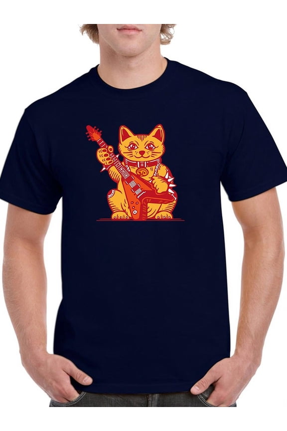 Rock Cat Men T-Shirt, Male 3X-Large