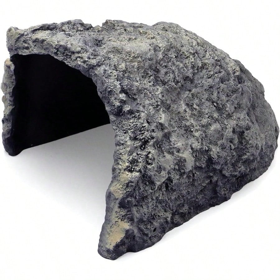Rock Cave Habitat Hidden for Reptile and Amphibians.Terrarium & Aquarium Decor, Reptile hideout Hide Cave,Perfect for Bearded Dragons,Lizards,Snakes,Turtles,Geckos,Tortoises,Small Animals -Large Size