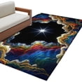 thumbnail image 1 of Rock Cave Washable Area Rugs 3'x5', Star Clouds Canyon Nature Abstract Low Pile Throw Living Room Rug Non-Slip Sturdy Edge Binding Carpet for Indoor Entryway Bedside Kitchen, 1 of 9